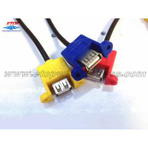 USB 2.0 Panel Mount Cables With Screw