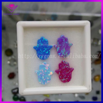 Colors Fire Opal Stone in Stock 11*13mm Hamsa Cabochons Gems Seller