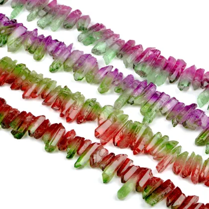 Duotone Crystal Column Beads - Bradley Beal Murano Charm Jewelry Making