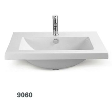 Ceramic Middle Edge Basin for Bathroom 9060