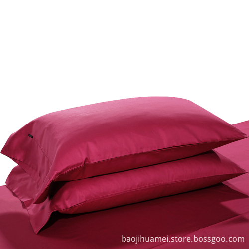 Cherry Red 4 PCS 100% Egyptian Cotton Bedding Sets