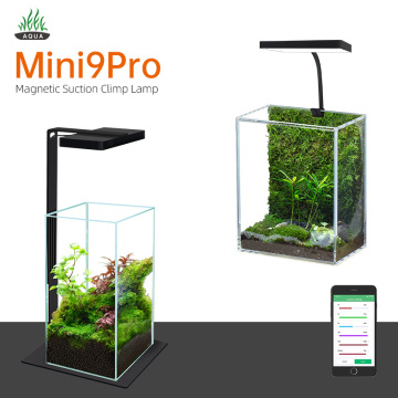 Smart LED Light for Aquarium: WEEK AQUA Mini9Pro RGB UV Full Spectrum APP Control