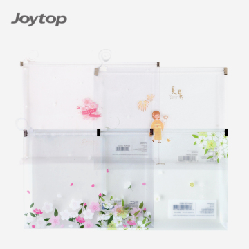 JOYTOP Custom Sakura Series Kawaii Girl A4 Zipper Bag