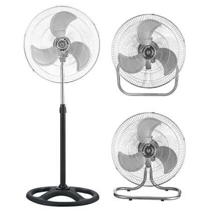 3-in-1 Large Air Cooling Fan - AC Big Floor Standing Industrial Fan