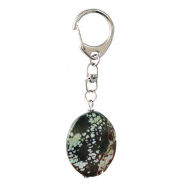 Natural Gemstone Agate Keychain