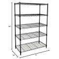 5 επίπεδα NSF Metal Chrome Wire Shelf ράφια