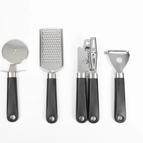 Green Kitchen Essentials: Eco-Friendly 5-Piece Stainless Steel Utensil Set for Cooking