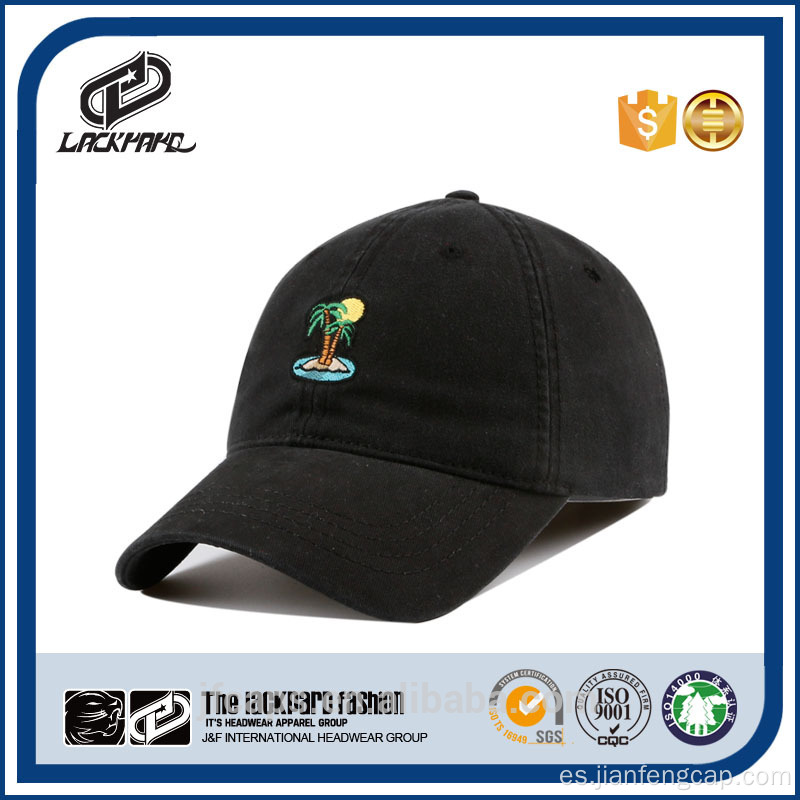 Gorra de papá de lavado de playa de verano suave