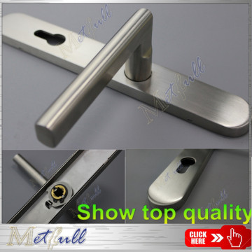 Firm Stainless Steel Door Handle On Plate