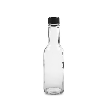 Clear 5oz 150ml de molho de molho de vidro garrafa de vidro atacado