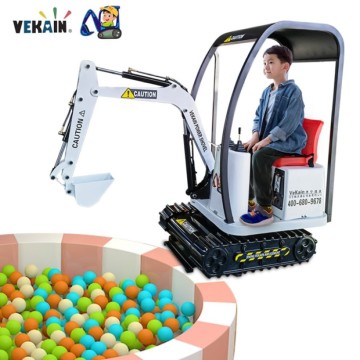 Fibre de verre durable Child Outdoor Indoor Amusement Park Rides: Camion de véhicules d'ingénierie et excavatrice coulissante à distance