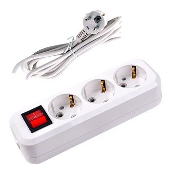 power extension socket with switch and wire