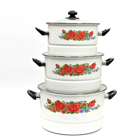 Porcelain Enamel Casserole Set and Beeutiful Coolkware Set