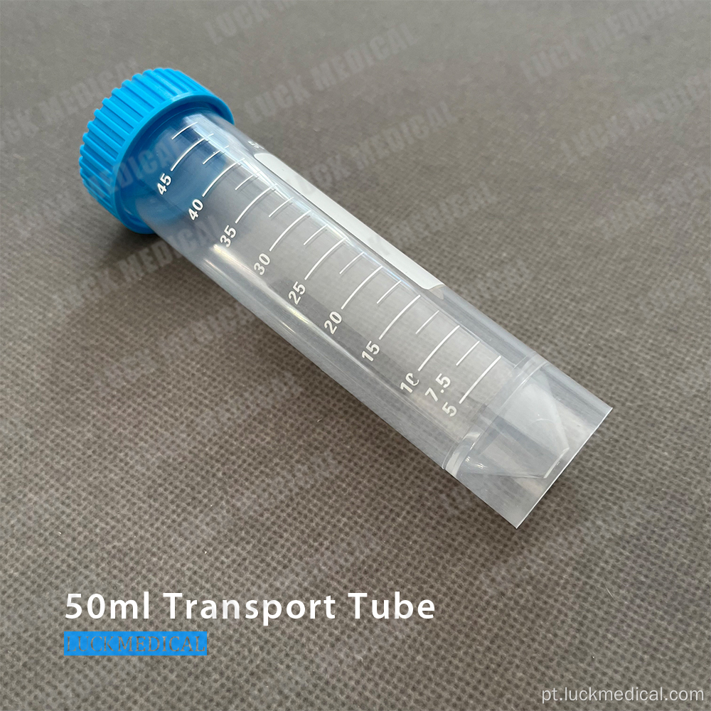 Transporte Tubo de plástico 50ml Use FDA