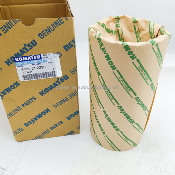 Machinery Engine Parts Cylinder Liner 6221-21-2220 for KOMATSU Engine S6D108 S6D108E