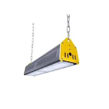 IP65 IK08 Industrial LED High Bay Light: 200W Linear Lighting for Warehouse, Stadium, Factory, and Tunnel Applications