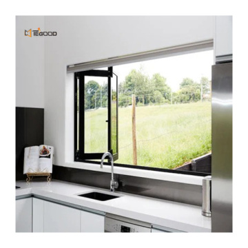 Waterproof and Soundproof Double Glass Aluminium Profile Folding Window by Tegood Factory