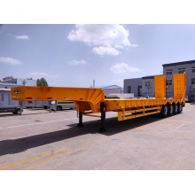 4 axle 100Ton low bed truck semi trailer