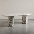 Beautiful White Iitalian Marble Dining Table