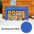 Blue Oxford Stoff Cover Outdoor Brennholz Rack