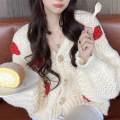 women's autumn and winter thick strawberry sweater