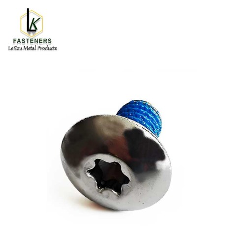 Машынныя шрубы з грыбападобнымі галоўкамі з шасціграннай прарэзам з нержавеючай сталі 18-8