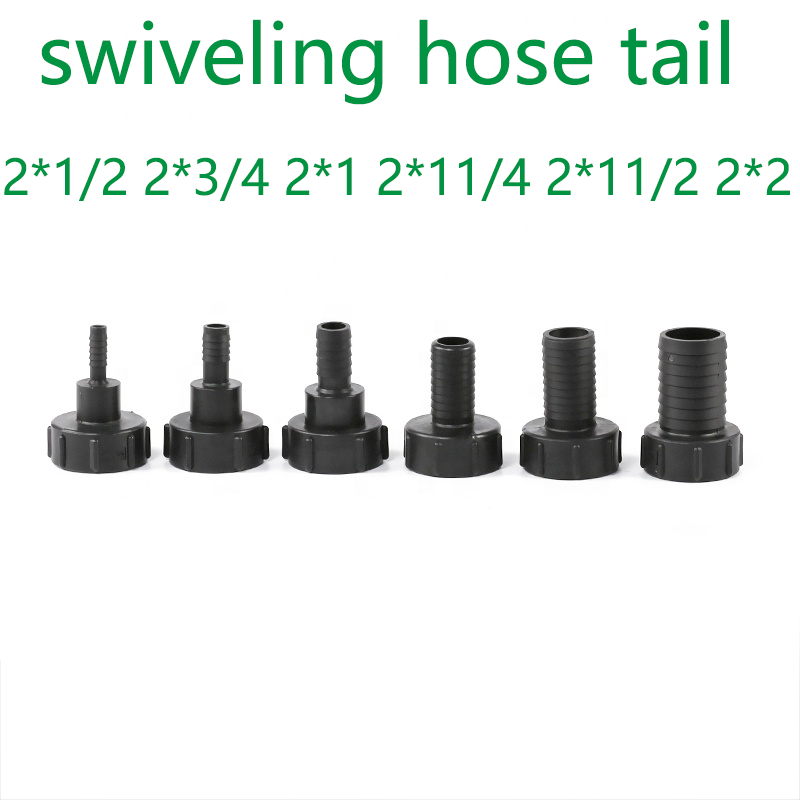 S60x6 FEMALE x 1" swiveling HOSE shank