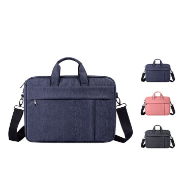 Navy Pink Black Waterproof Single Shoulder Laptop Bag for Teens - Multi Layers Storage for 13.3, 14.1 & 15.6 Laptops