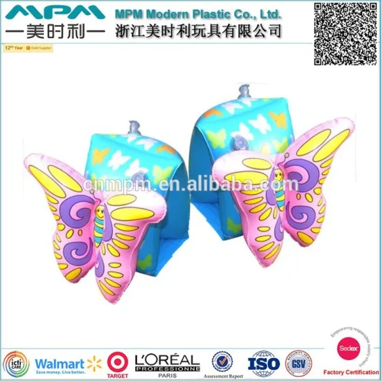 Fashionable PVC inflatable armband, swimming armbands, inflatable swimming sleeves for kids