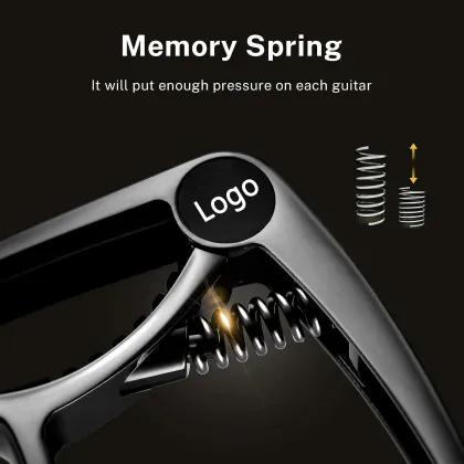 Factory Direct Guitar Accessories Bundle: Clamp Clip, Ukulele, Bass, Bassoon, 4 Guitar Picks & Capo - SC-3