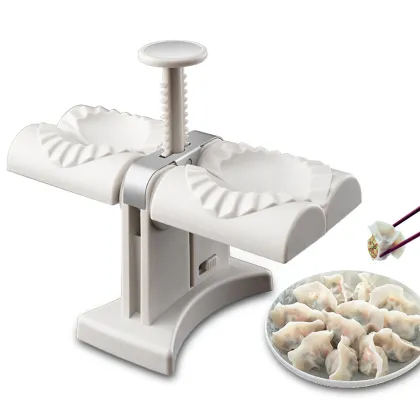 Double Head Dumpling Maker: Wrap Two Dumplings at Once