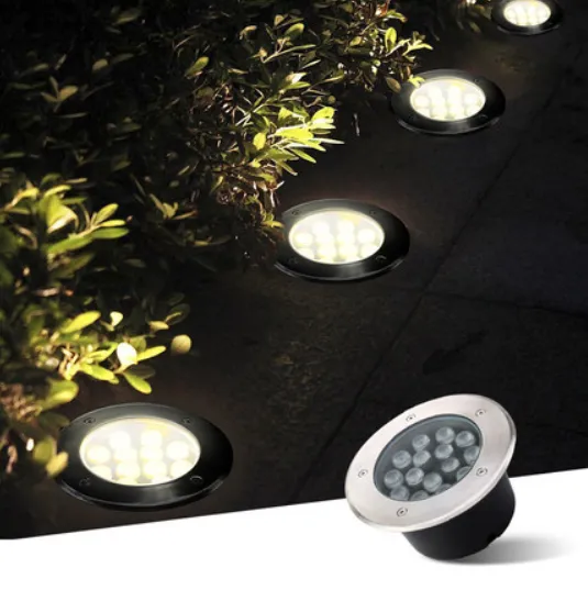 Waterproof LED Deck Garden Light - Colorful Embedded Ground Lamp