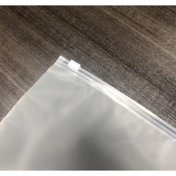 Custom Cosmetic CPE/PVC Frosted Plastic Zipper Bag