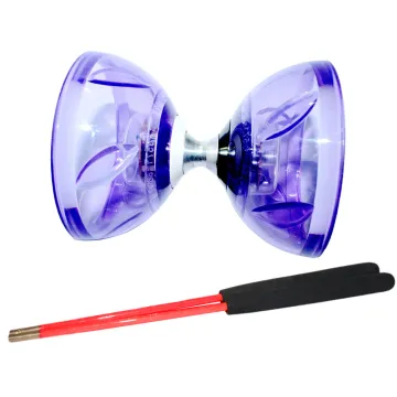 Toy Classic Hand Play Children Professional Bearing Light Glow Soft Funny Diabolo Set Hobbies With Rope Juggling High Speed Gift