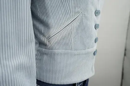 Double-Breasted items corduroy single-breasted Blouse