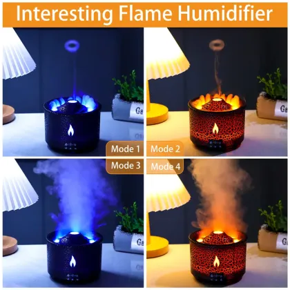 Black Volcano Humidifier Aromatherapy Diffuser