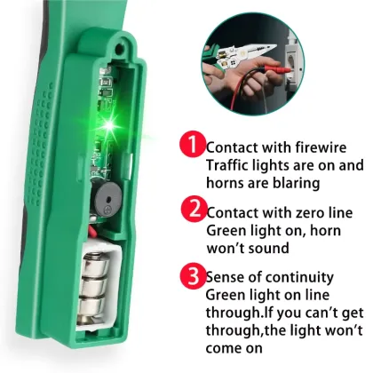 Green and black electric wire stripper