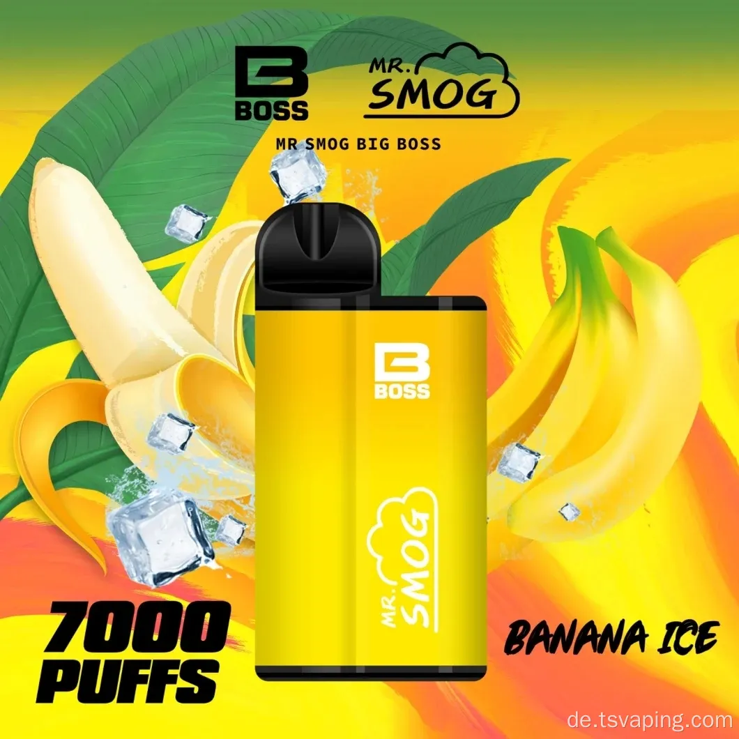 Boss Fruchtsaft große Kapazität E-Zigarette 7000 Puffs
