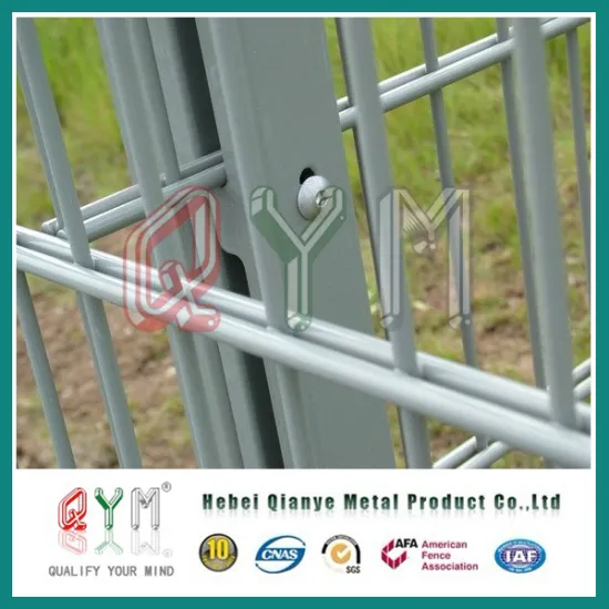Ornamental Powder Coated Double Loop Garden Wire Mesh Fence/Twin-Wire Fence