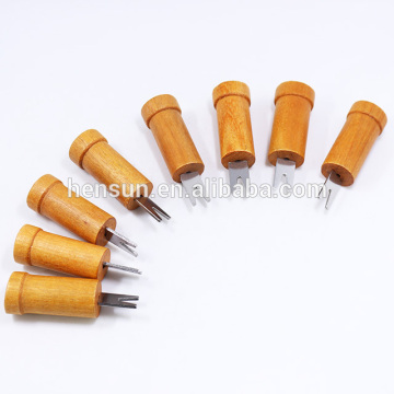 Wooden handle Barbecue Corn Holder