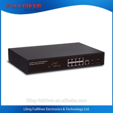 8 Ports 10/100 Mbps+1 Port Gigabit Combo Managed Fast