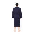 Cotton Waffle Velour Spa Robe lapel Thick Bathrobes