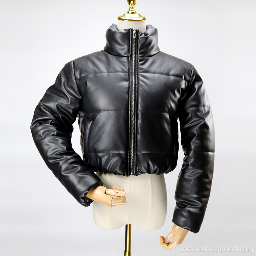 stand collar padded jacket