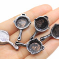 New Arrival Simulated Iron Pan Mini Resin Cabochon Handmade Craftwork Decor Kitchen Fridge Ornaments Beads Slime