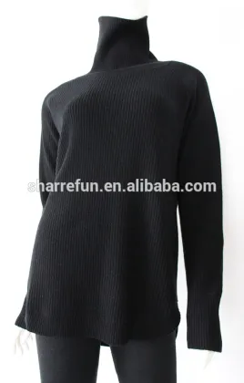 Ladies 100% Cashmere Basic Turtleneck Sweater