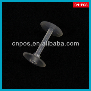 security plastic screw clear to fitting with hanging