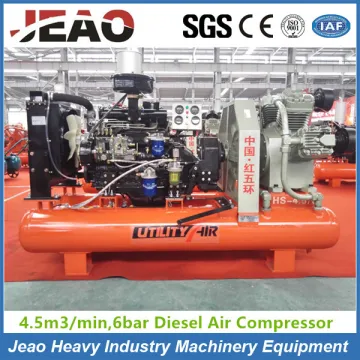 Diesel Portable Piston Mining Air Compressor for Gold Mining