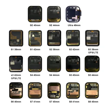 Screen Replacement Kits for Various iWatch Models Including Ultra, SE Series (S1-S8), 38mm, 41mm, and 45mm LCD Touch Display Digitizers