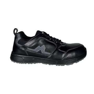 Active Step Black Microfiber Low Cut Shoes