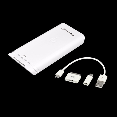 power bank cases White leather case Wireless Powerbank 7800mah